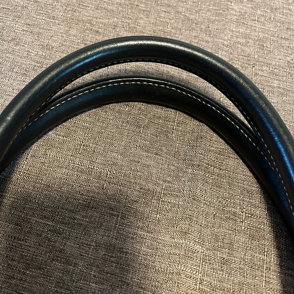 Dooney and Bourke black logo buckle satchel - Picture 3 of 12